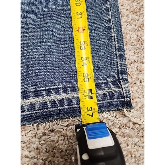 Wrangler Denim Maxi Skirt Size 6 Raw Hem Front Split NWT - Picture 10 of 15